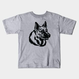 German Shepherd Outline Kids T-Shirt
